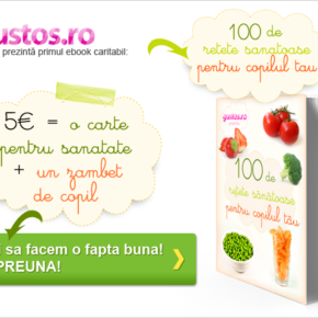 100 de rețete sănătoase pentru copilul tău – un eBook culinar și caritabil