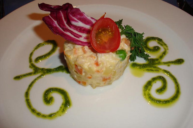 salată boeuf (sau rusească) cu pește