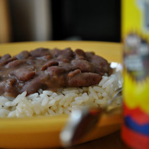 mâncare de fasole cu orez