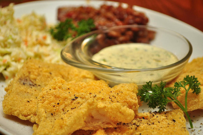 peşte cu sos tartar