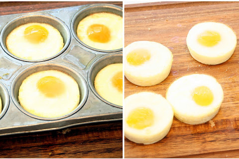 ouă în forme de brioşe